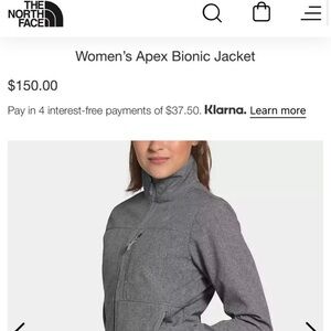 The North Face Women's Apex Jacket / 3XL - Gray